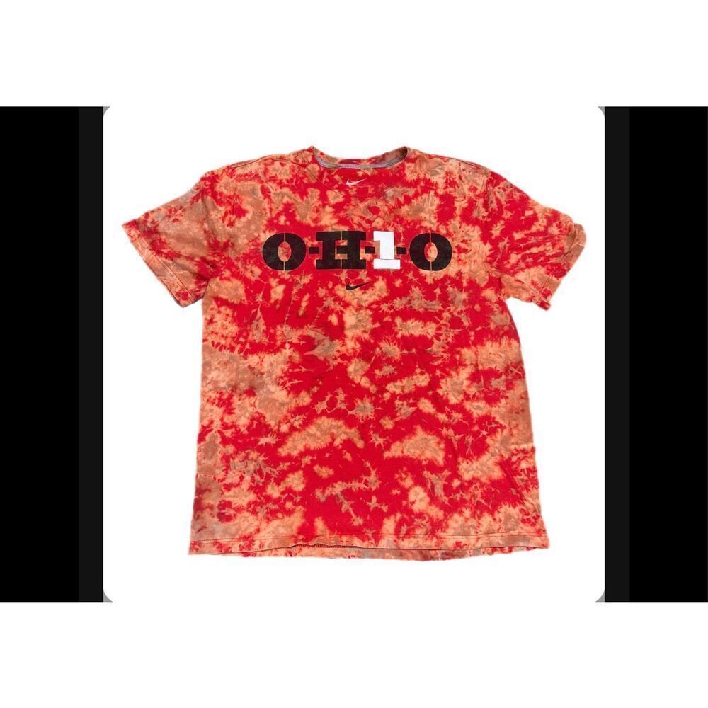 Nike Ohio State Center Swoosh Tie-Dye Tee